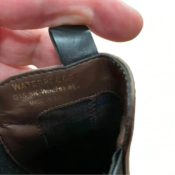 Cole Haan Signature Grandos Waterproof Wedge Brown  Chelsea Boots Size 8.5 - Picture 11 of 12